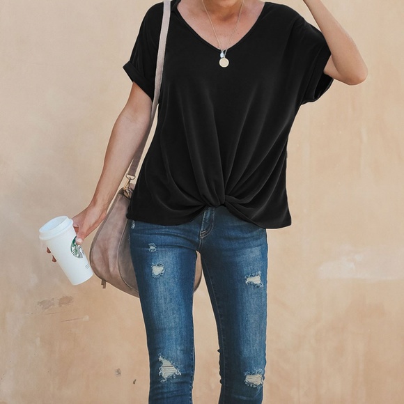 Tops - *HOST PICK* twist bottom tee